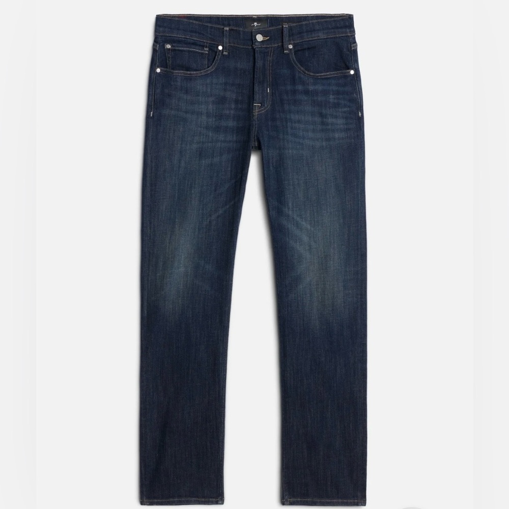 7 For All Mankind Men’s Dark Blue Straight Leg Jeans size 34